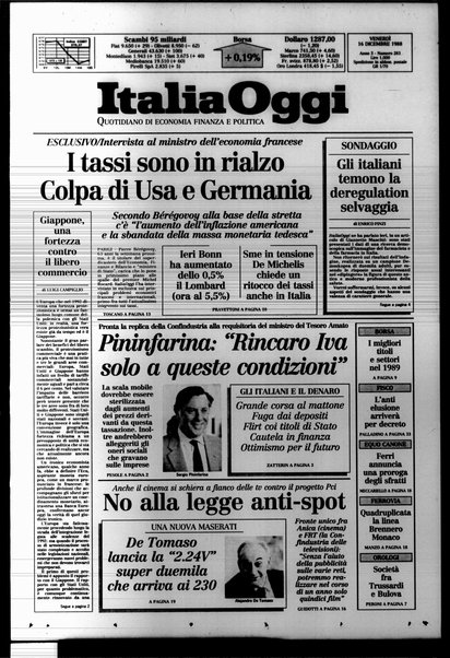 Italia oggi : quotidiano di economia finanza e politica